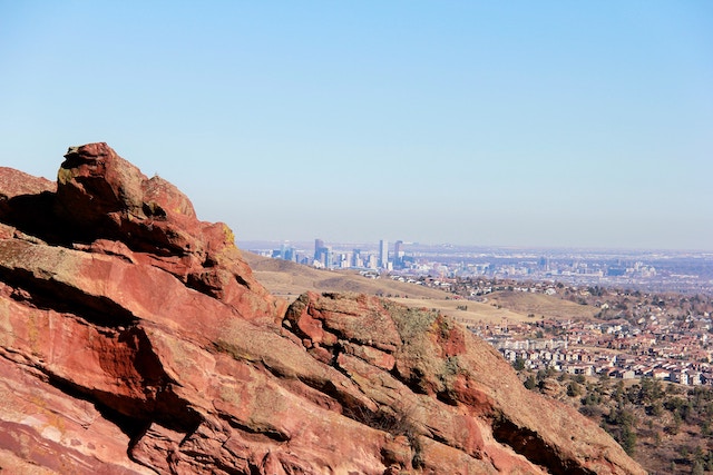 look down Denver from Flat Iron